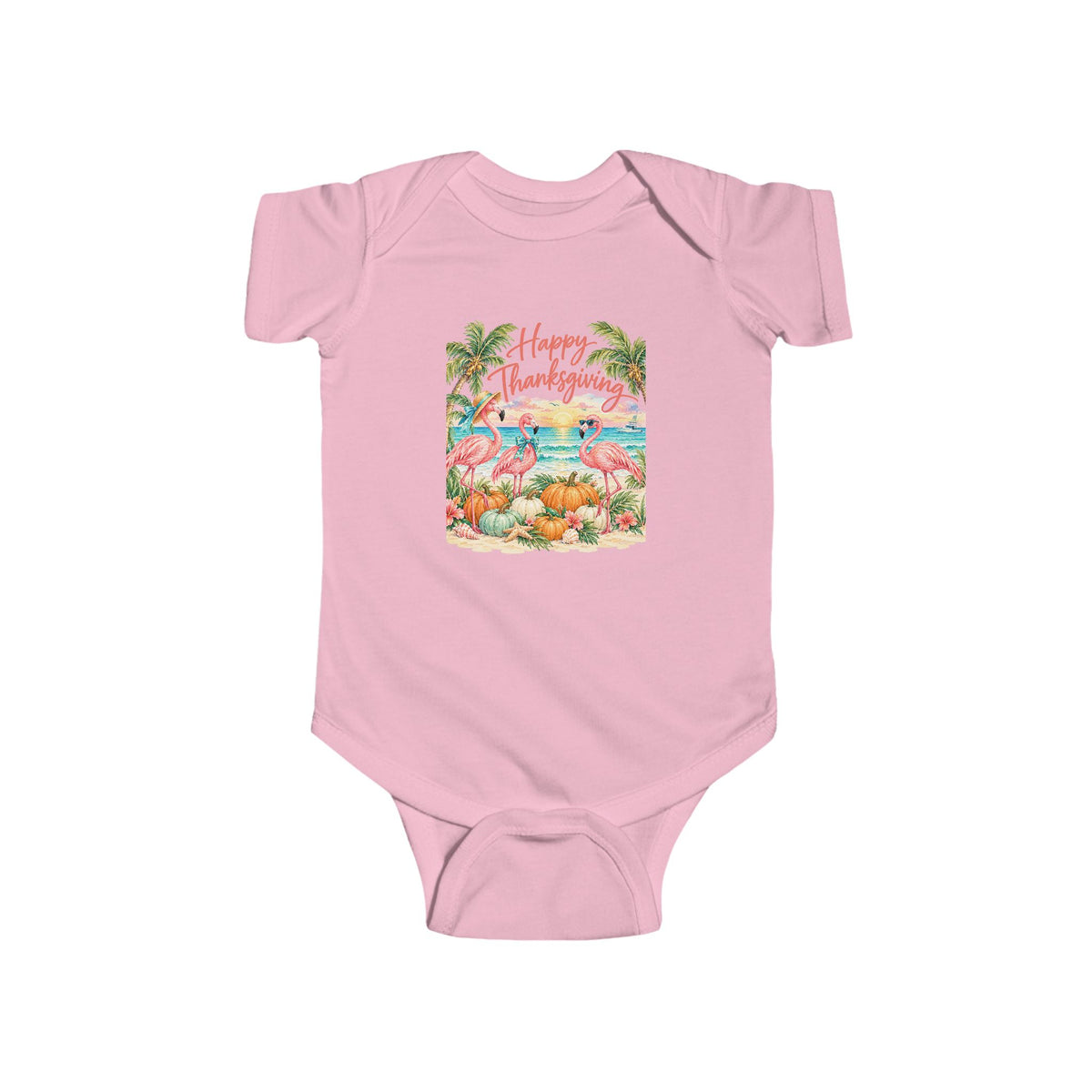 Happy Thanksgiving Floral Infant Bodysuit