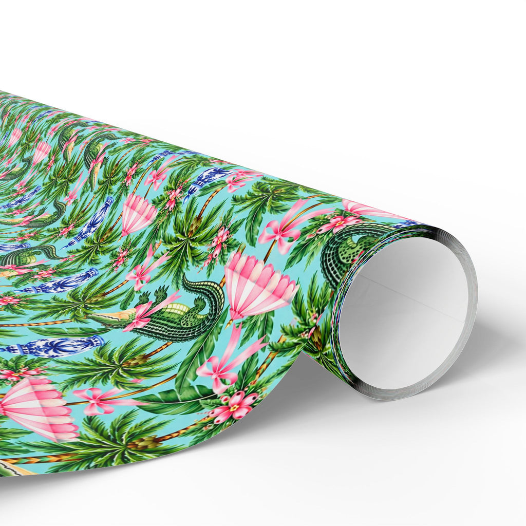 Palm Beach Crocodile Wrapping Paper
