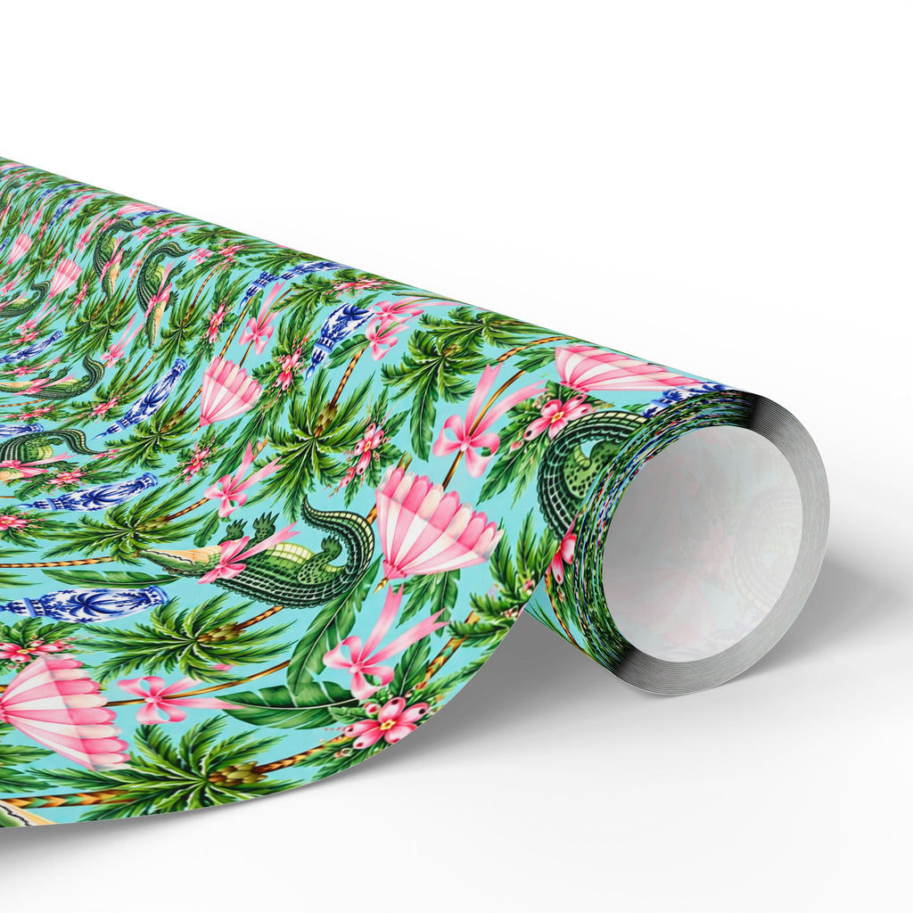 Palm Beach Crocodile Wrapping Paper