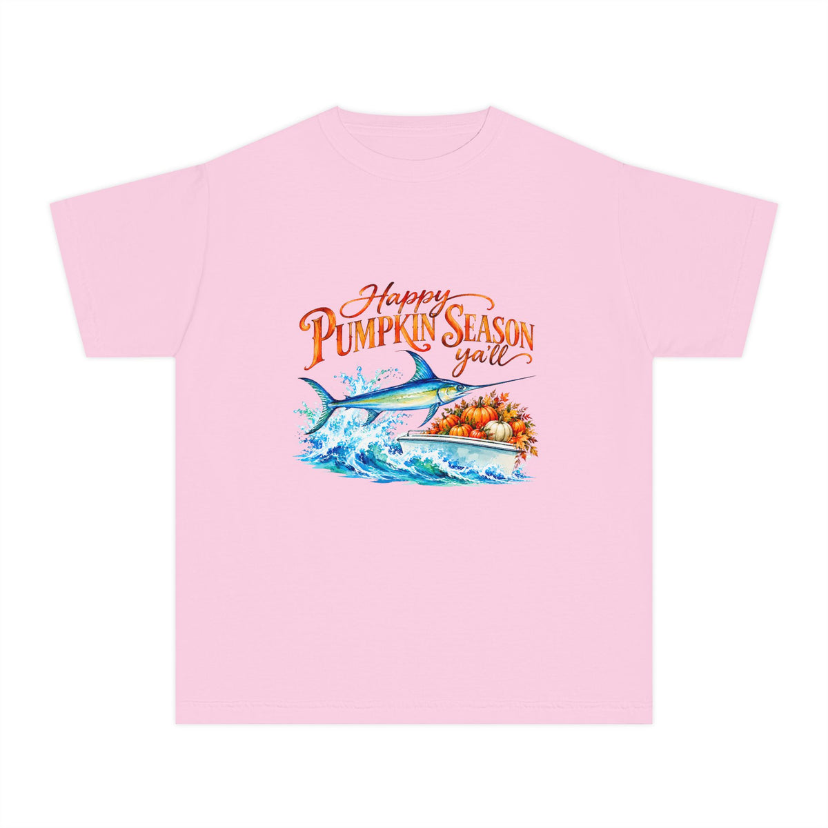 Kids Pumpkin Swordfish Tee